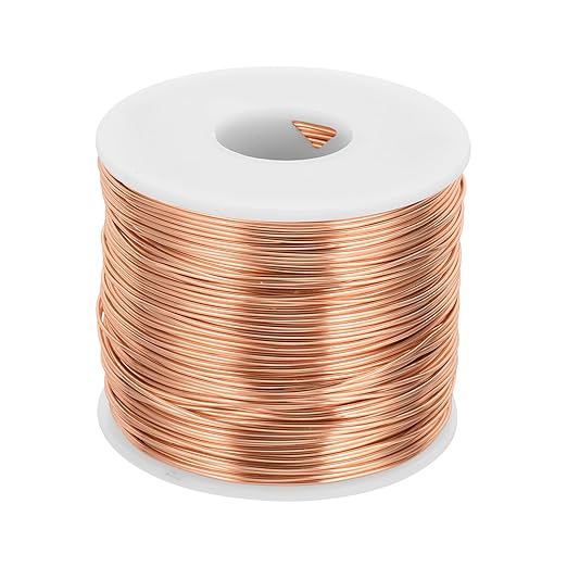 MECCANIXITY 18 Gauge Anodized Aluminum Craft Wire Bendable Bonsai Training Wire 492 Feet 1mm for Sculpting Crafts Wreath Floral Beading Jewelry Making, Copper Tone