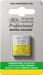 Winsor & Newton Professional Water Colour Paint, Half Pan, Cadmium-Free Yellow Pale
