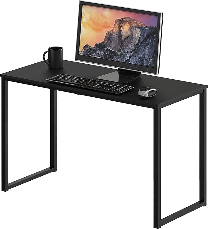 SHW Mission 32-Inch Home Office Computer Desk, Black