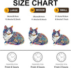Lazy Cute Cat Wooden Puzzles 95 Pieces Puzzles Gifts for Adults 8.5x7.7in Wooden
