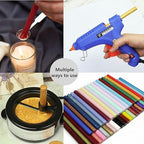 Silver Wax Sealing Sticks - 10pcs for Seal Stamps, Compatible With 0.43'' Glue Gun (Silver)