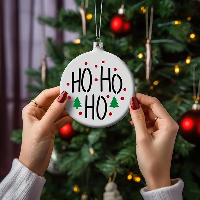Small Christmas Stencils for Painting on Wood 3” Christmas Stencils for Crafts Reusable Snowman Santa Believe Holiday Draw Templates for Christmas Tree Canvas Window Decor