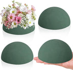 LOKIPA Floral Foam Round, 4 Pack Floral Dry Foam Half Ball for Artificial Plant Floral Arrangement and Wedding and Garden Decorations(5.51x2.76inch)