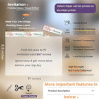 Thick Translucent Vellum Paper, Oplymio 42 Sheets 167GSM Printable Vellum Paper for Invitations, Envelopes, Heat Embossing, Belly Bands(8.5 x 11 Inches)