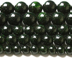 12MM 32pcs Natural Green Sandstone Energy Healing Beads Round Loose Beads for Jewelry Making Bracelet 1 Strands 15"
