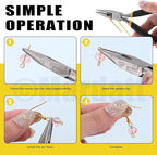 Mardatt 1587Pcs Jewelry Making Supplies Kit Includes Jewelry Pliers, Jewelry Wires, Jewelry Making Silver Charms, Chains, Jump Ring Opener and Tweezers Jewelry Accessories for Jewelry Repair