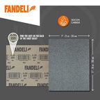 Fandeli | Waterproof Sandpaper | Assorted Grits (220, 320, 400) | 50 Sheets of 23 x 28 cm | Waterproof Car Sandpaper | Sanding Paint | Sanding Varnish