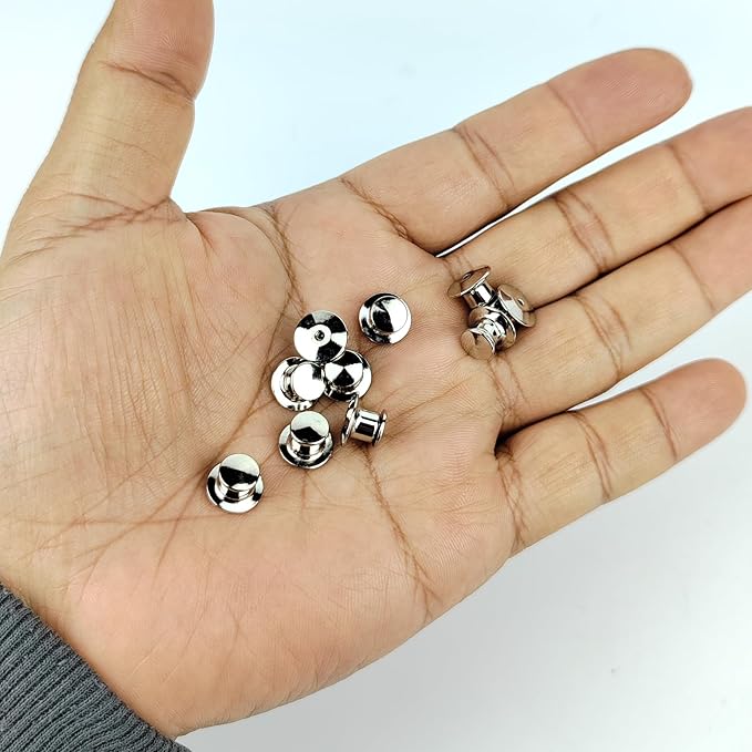 20 PCS Pin Backs, Pins for Backpacks, Pin Backs Locking, Pin Lock, Metal Pin Locks Back for Enamel Pins (20)