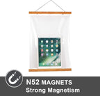 WITCOLOR Magnetic Poster Hanger Frame - 16x20 16x24 16x12 Wooden Poster Frame, Solid Teak Wood, Strong Magnets for Easy Hanging Posters Maps Pictures Canvas Scrolls Print Wall Art Christmas Decor