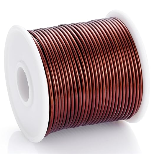 12 Gauge Brown Aluminum Craft Wire (105FT) - Anodized for Jewelry Making, Beading Floral, Plant Gardening, Sculpting & Modeling Craft Wire (Brown #15, 2mm)
