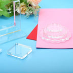 PATIKIL Acrylic Stamp Block, 1 Pack Clear Stamping Blocks with Grid Lines Decorative Mounting Blocks Set Rectangle for Scrapbooking DIY Crafts Card Making