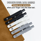 6 Pcs Gel Pens 0.5mm Quick Dry Black Ink Pens Fine Point Smooth Writing Pen, Cute Office and School Supplies Gifts for Women Teacher Students (6 Pcs Black White Grey Silver)