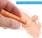 PATIKIL Yellow Orange Oil Pastels, 12Pcs Soft Oil Crayons Creamy Pastels Stick Art Supplies for Art Painting Drawing Blending Graffiti for Artists Beginners