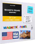 Diamond Life Magnetic Board - Memo & Vision Board for Home, Office, and Classroom - Magnet Board for Kids - Pre-drilled Mounting Screws Included (White 24"x24")