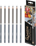 Creative Mark Cezanne Premium Colored Pencils Medium Gray 6 Pack - Highly-Pigmented Drawing Pencils - Coloring Pencils for Drawing, Blending, Coloring, and More