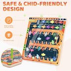 Magnetic Alphabet Maze,Montessori Magnetic Maze Board (Airplane)