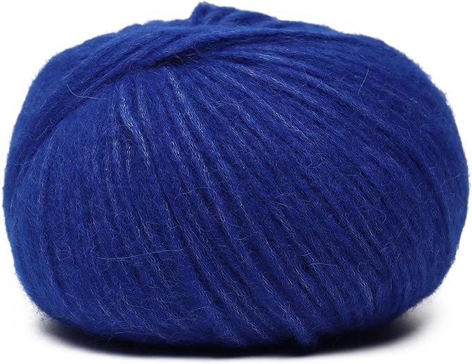 Pullu - Baby Alpaca Merino Wool Yarn Set of 3 Skeins (150 Grams) Worsted Weight - Sourced Directly from Peru - Heavenly Soft and Perfect for Knitting and Crocheting (Blue Indigo)