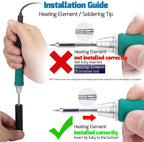 WEP 928D-IV Soldering Iron Kit with Fast Heating with C235 Tip, Dynamic Screen, Compact Digital Soldering Iron with Multi-Functional Cover, Type-C Powering, Sleep Mode, PD and QC Protocols