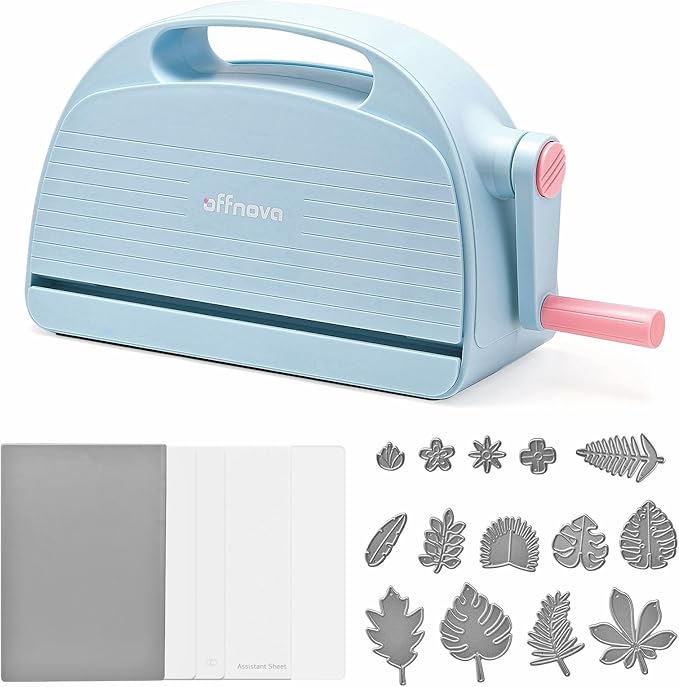 OFFNOVA Die Cutting and Embossing Machine, 8.5" Opening, for Dies and Embossers, Card Making and Scrapbooking Supplies Tools, Perfect for Invitations, Birthday Cards, Greeting Cards