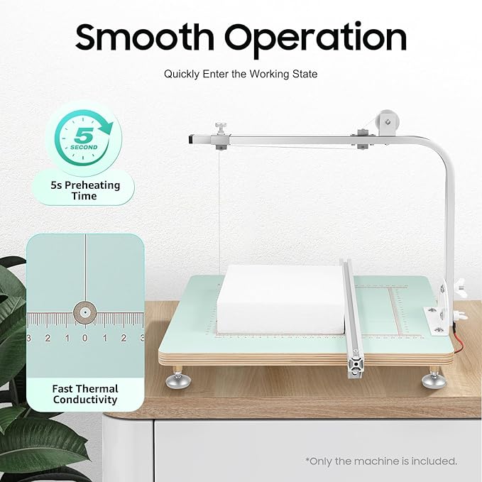 Tabletop Hot Wire Foam Cutter - 72W Portable & Lightweight Machine for Cutting Styrofoam, Foam Sponge & More | Precise Forming & Sculpting Tool