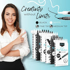 White Paint Pen (8-Pack) Medium Tip Made in Japan | Bold Color+100% Coverage | For Rock, Wood, Glass, Paper, Fabric, Canvas, Metal and More! | 2-3mm White Paint Pens | White Acrylic Paint Pens
