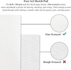 9"X12" Sketch Book Bulk, Top Spiral Bound Sketch Pad, 3 Pack 100 Sheets Each (68lb/100gsm), Acid Free Art Sketchbook Artistic Drawing Painting Writing Paper for Kids Adults Beginners Artists