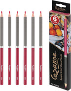 Creative Mark Cezanne Premium Colored Pencils Hot Pink 6 Pack - Highly-Pigmented Drawing Pencils - Coloring Pencils for Drawing, Blending, Coloring, and More