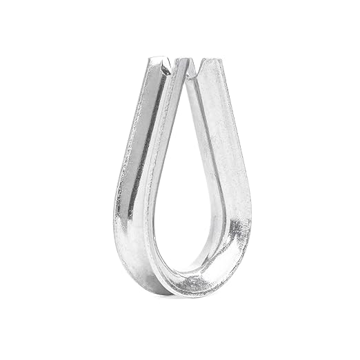 Heavy Duty Stainless Steel Thimbles for 5/16” Cables, T316 Marine Grade – Lot of 25