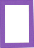 8x10 Mat Bevel Cut for 5x8 Photos - Acid Free Purple Precut Matboard with Backing Board and Crystal Clear, Self Seal Photo Mat Bag - for Pictures, Photos, Framing - 4-ply Thickness