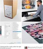 Premium Lyve Matte Canvas Paper Perfect For Use on Professional Makes and Models of Epson, Canon and HP printers preferred by Professionals. 19 mil textured Canvas offered in a 17 inch by 40 ft roll