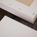PHOENIX 12x12 Inch 2 Pack Gallery Canvas - 1.5 in Thick Square Canvases for Painting - Deep Edge 100% Cotton 11 Oz. Gesso Primed White Blank Professional Canvas Oil & Acrylic Paints