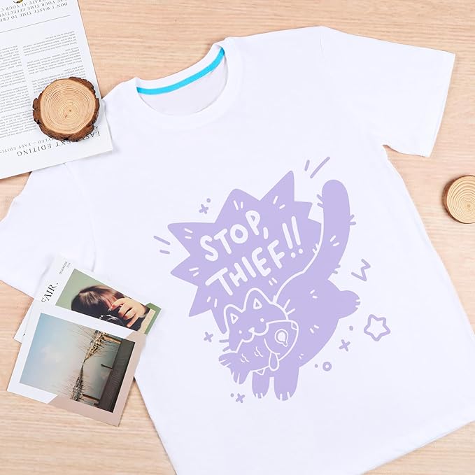 HTVRONT Light Purple Heat Transfer Vinyl Bundle - 10 Pack 12" x 10" HTV Vinyl for T-Shirt, Light Purple Iron on Vinyl for All Cutting Machine or Heat Press Machine