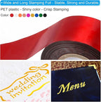 PATIKIL 1.6"x400Ft Hot Stamping Foil Paper,Heat Transfer Hot Stamping Paper Foil Roll for Leather DIY Logo Decor Craft Gift Card Package Scrapbook,Gold