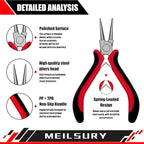 8PCS Jewelry making tools, jewelry tools set with Wood Holder,Professional jewelry pliers idear for DIY jewelry repair, wire wrapping, beading, crafting, crimping, and cutting