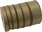 Double Side Satin Ribbon, Continuous 20 Yards,Use for Craft Bows Bouquet, Gift Wrapping, Wedding Decoration, Floral Arrangement (Army Green, 1-1/2 inch)