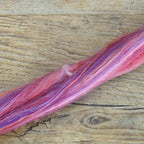 Revolution Fibers – Constellation Range Roving (8 Ounces) | Multicolored Tonal Blend of 70% Dyed Merino and 30% Tussah Silk Combed Top | Soft Fiber for Felting, Spinning, Knitting (Hydra Pink)