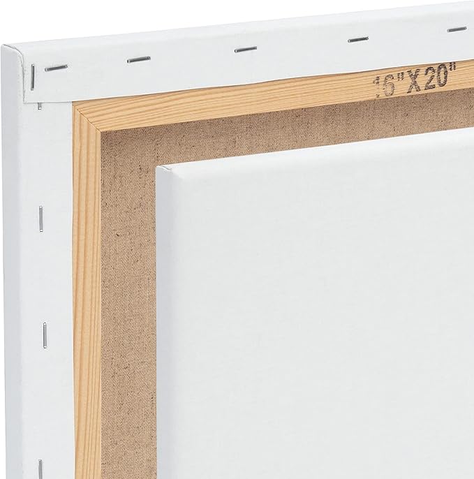 Centurion Deluxe Professional Oil Primed Linen Stretched Canvas, 11oz Linen, 12x36 - Box of 6, 0.67" Deep Canvases, Kiln-Dried Stretchers, Back Stapled, Premium Medium Weight Canvas for Oil Paintings
