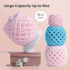 Winartton Electric Yarn Winder for Crocheting, Heavy-Duty Yarn Ball Winder 10 oz Large Capacity, Automatic Yarn Cake Winder Spinner Roller, Crocheting Tools Supplies for Knitting Lovers(Patented)