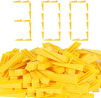 300 Pcs Reusable Leveling Wedges,Reusable Tile Leveling System Wedges for 1/8" Spacers,1/16" Spacers,1/32" Spacersand Tile Leveling System Kit,for Tile Leveler Installation(300yellow Reusable Wedges)