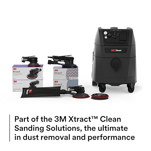 3M Xtract Cubitron II Hookit Clean Sanding Film Disc 775L, 220+, 5 in, Pack of 50 Hook and Loop Sanding Discs for Paint Preparation and Removal, General Sanding, Refining, Blending, and Featheredge