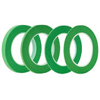 QDiShi 4 Rolls Fine Line Tape(Green), Fineline Masking Tape in 1/16, 1/8, 1/4 and 1/2 Inch Wide x 52 Yard Long, Automotive Masking Tape for DIY Car Auto Paint Art