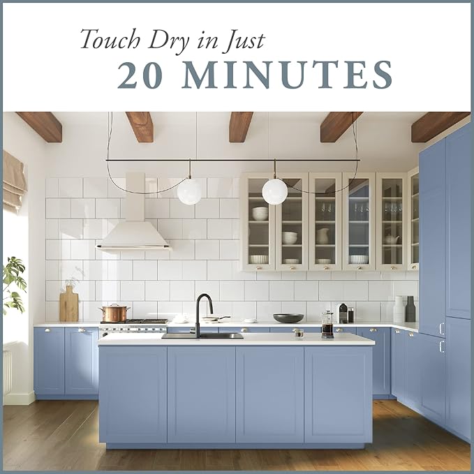AMY HOWARD AT HOME: One Step Paint – Palace Grey – Chalk-Based Paint for Furniture, Cabinetry, and More. No Stripping, Sanding, or Priming! Made in the USA. Grey - Chalky Finish - 16 OZ