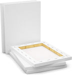 GOTIDEAL Stretched Canvas, 16x20 Inch Set of 5, Primed White - 100% Cotton Artist Canvas Boards for Painting, Acrylic Pouring, Oil Paint Dry & Wet Art Media