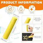 40 Pcs Sidewalk Chalks for Kids Non Toxic Jumbo Chalk for Party Gift Outdoor Art Classroom Play Painting (Yellow)