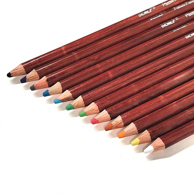 BEMLP 12 Non-toxic Professional Soft Pastel Pencils Drawing Sketches Colored Pencils For Drawing School Lapices De Colores Stationery