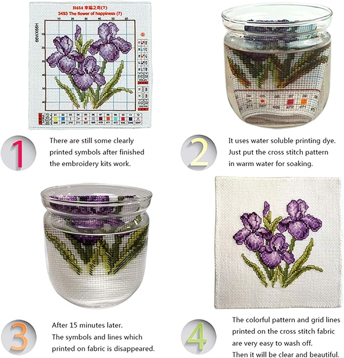 Artvxeay Stamped Cross Stitch Kits Beginners Full Range of Embroidery Starter Kits for Adults Printed Cross Stitching DIY Needlepoint Kit 11CT- (New York Street 18x18 inch)