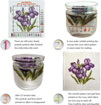 Funchey Stamped Cross Stitch Kits, DIY Cross Stitch Pattern for Adults Beginners Needlepoint Kits Embroidery Kit Arts and Crafts 11CT-Colorful Flowers 18x18 inch