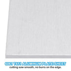 PATIKIL 6061 T651 Aluminum Sheet Metal 4 x 8 x 1/8(0.125") Inch 3Pcs Flat Plain Aluminum Plate Covered Stock with Protective Film, Heat Rectangle 3MM for Lndustry Crafting