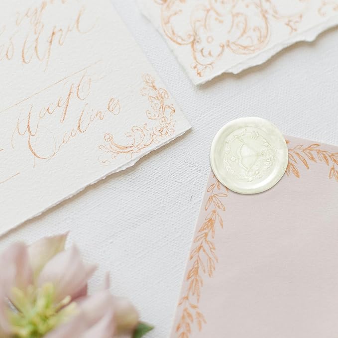 Glue Gun Sealing Wax Sticks for Wax Seal Stamp -Pearl White, Great for Wedding Invitations, Cards Envelopes, Snail Mails, Wine Packages, Christmas Gift Ideas, Pack of 10