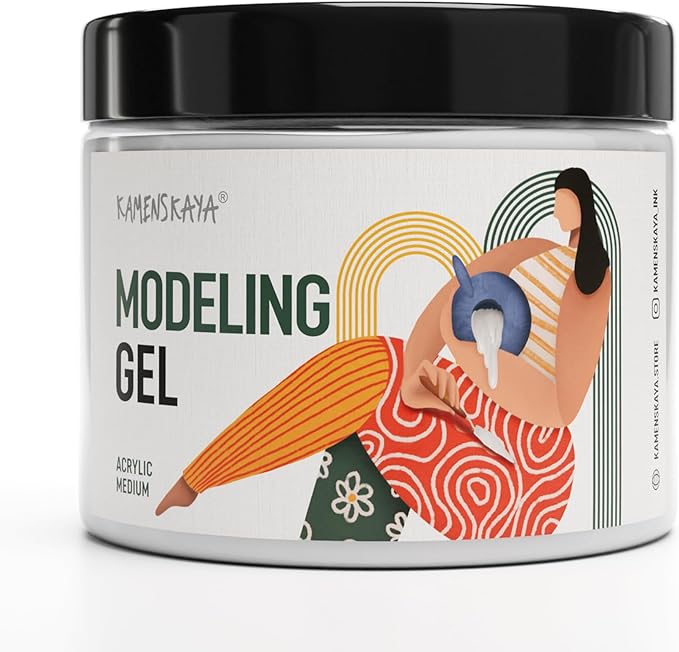Kamenskaya Gel Medium for Acrylic Paint - 16.9 fl oz (500 ml)